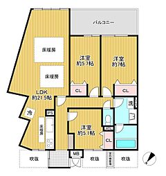 間取図画像 3LDK