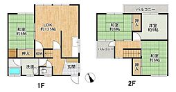 西区　浜寺船尾町西　戸建 4LDKの間取り
