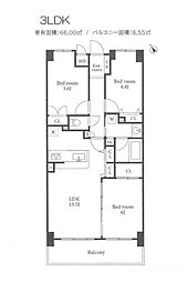 マイキャッスル湘南辻堂 3LDKの間取図画像