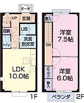 メゾネット和　野洲市行畑2丁目  ｜ 滋賀県野洲市行畑２丁目（賃貸アパート2LDK・1階・59.64㎡） その2