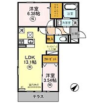 カーサ近江富士　（野洲市行畑）  ｜ 滋賀県野洲市行畑（賃貸アパート2LDK・2階・56.67㎡） その2