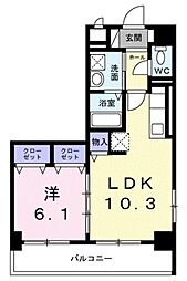 間取図画像 1LDK