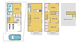 摂津市鳥飼野々1丁目　中古戸建 4LDKの間取り