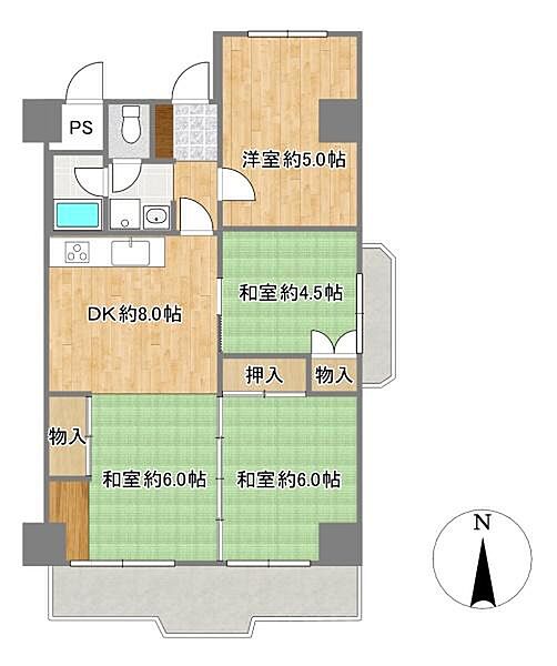 間取りを拡大表示