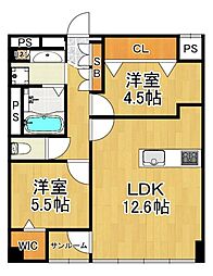 間取図画像 2LDK