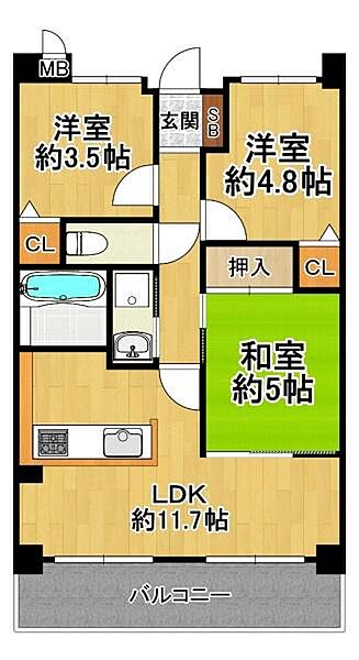 間取りを拡大表示