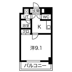 エンゼルプラザ瀬田駅前 1Kの間取図画像