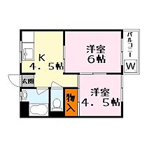 鎌田マンション  ｜ 滋賀県草津市上笠３丁目（賃貸マンション2K・2階・34.15㎡） その2