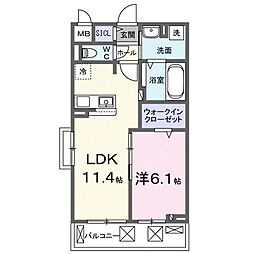間取図画像 1LDK
