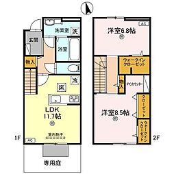 アスターテラス 3LDKの間取り