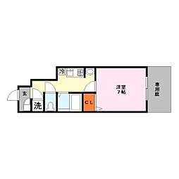 アメニティハウス・サノ 1階1Kの間取り