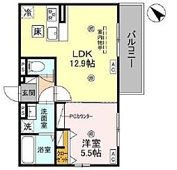 間取図画像 1LDK