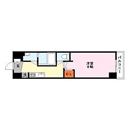 KDXレジデンス南草津 1Kの間取図画像