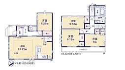 1号棟金沢区新築戸建　LDK18帖　床暖房　食洗器