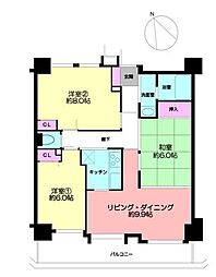 間取図画像 3LDK