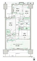 東京ユニオンガーデンファーストコート 4LDKの間取図画像