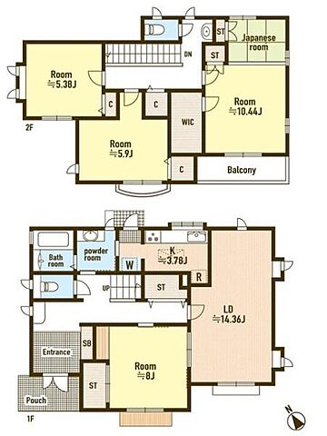 間取り 八王子市みなみ野5丁目