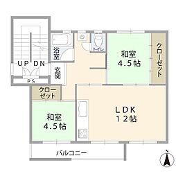 間取図画像 2LDK