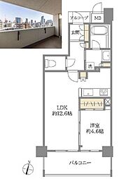 ファインフラッツ北浜 1LDKの間取図画像