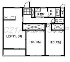 スターリーM＆Y 205 ｜ 宮崎県宮崎市吉村町大田ケ島（賃貸アパート2LDK・2階・55.51㎡） その2