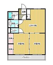 コスモアージュ 206 ｜ 宮崎県宮崎市霧島２丁目（賃貸マンション2LDK・3階・46.20㎡） その2