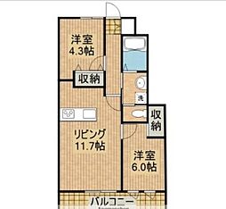 otto 3 2LDKの間取り