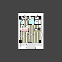 テンダーマンション3 1LDKの間取図画像