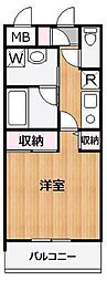 ラシュレギオン 1Kの間取図画像