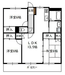 サンジェルマン3 3LDKの間取図画像