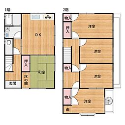 曽師町中古 5LDKの間取り
