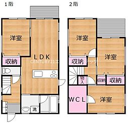JR日南線 田吉駅 徒歩12分 4LDKの間取り