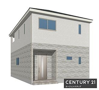 外観:シンプルで洗練されたデザインが印象的な外観です。落ち着いた色合いが住宅全体に調和をもたらします。玄関まわりはゆったりとした造りになっています。窓の配置もバランス良く工夫されています。 外観:シンプルで洗練されたデザインが印象的な外観です。落ち着いた色合いが住宅全体に調和をもたらします。玄関まわりはゆったりとした造りになっています。窓の配置もバランス良く工夫されています。
