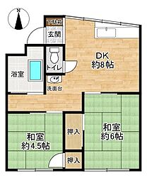 間取図画像 2DK