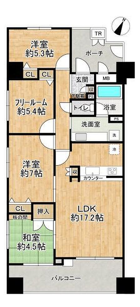 4LDK 間取り