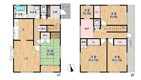 間取りを拡大表示