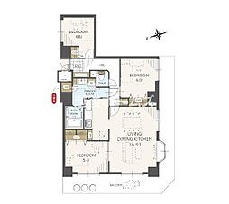 間取図画像 3LDK