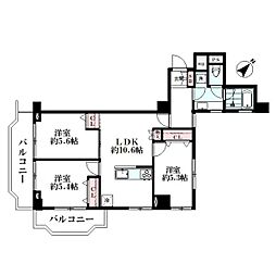 エクレール向島 3LDKの間取図画像