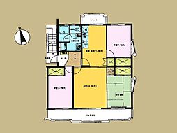 小田急大和桜ヶ丘マンションB棟 4DKの間取図画像