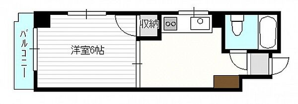 広島県広島市中区富士見町(賃貸マンション1DK・3階・21.00㎡)の写真 その2