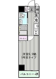 エトワス南葛西5 1Kの間取図画像