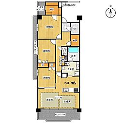 プレミスト京都松ヶ崎 3LDKの間取図画像