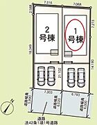 駐車並列2台可能なカースペースがあります（1号棟）