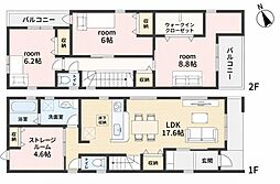 安城市城南町全2棟2号棟 新築戸建て