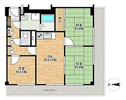 ハイツ大和田 3DKの間取図画像