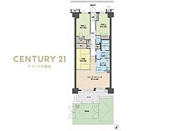 ルネファンタグラーレ府中是政 3LDKの間取図画像