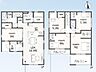 間取り：2号棟◇5ＬＤＫ＋ＷＩＣ◇土地面積／182.41平方メートル（55.17坪）建物面積／111.85平方メートル（33.83坪）