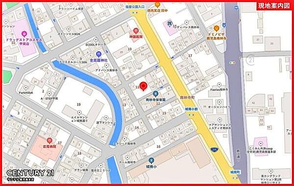 地図を拡大表示