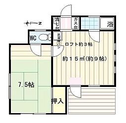 中古戸建　長柄町山之郷　550万円　ログハウス　2Ｋロフト