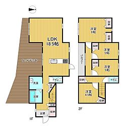 JR奈良線 山城青谷駅 バス25分 緑苑坂下車 徒歩6分 4LDKの間取り