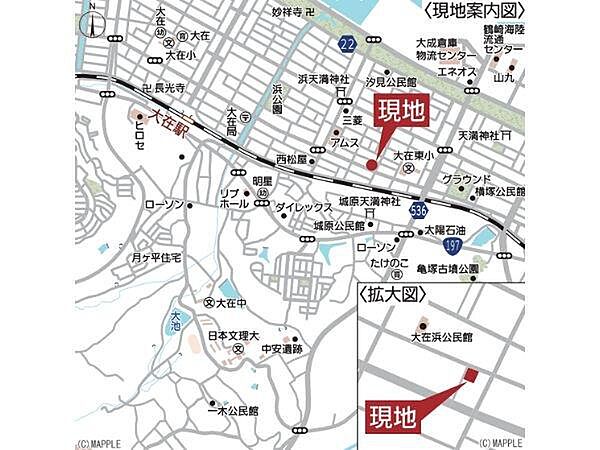 地図を拡大表示